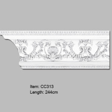 Big Size Polyurethane Dekorasi Crown Mouldings